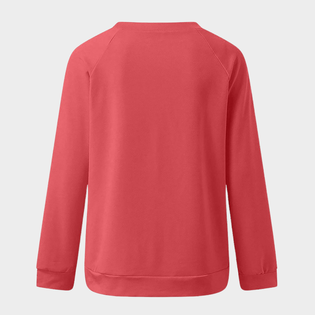 Women's 3D Print Sweatshirt - Crew Neck - Long Sleeve - Casual Fit - Multiple Colours