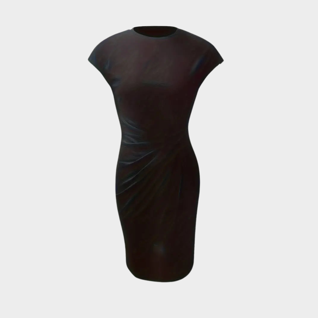 Women's Elegant Scoop Neck Dress – Classic Fit – Timeless & Versatile – Soft & Comfortable Fabric – Multiple Colours