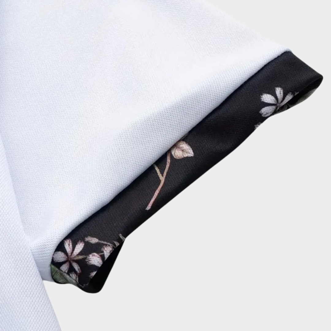 Men’s Short Sleeve Polo Shirt – Solid Colour Classic Pullover with Mosaic Design – Breathable and Comfortable Fit – Multiple Colours