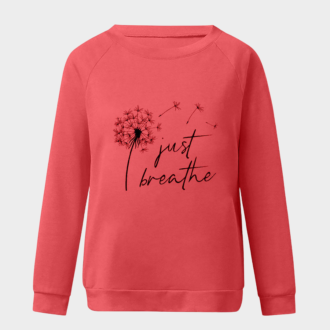 Women's 3D Print Sweatshirt - Crew Neck - Long Sleeve - Casual Fit - Multiple Colours