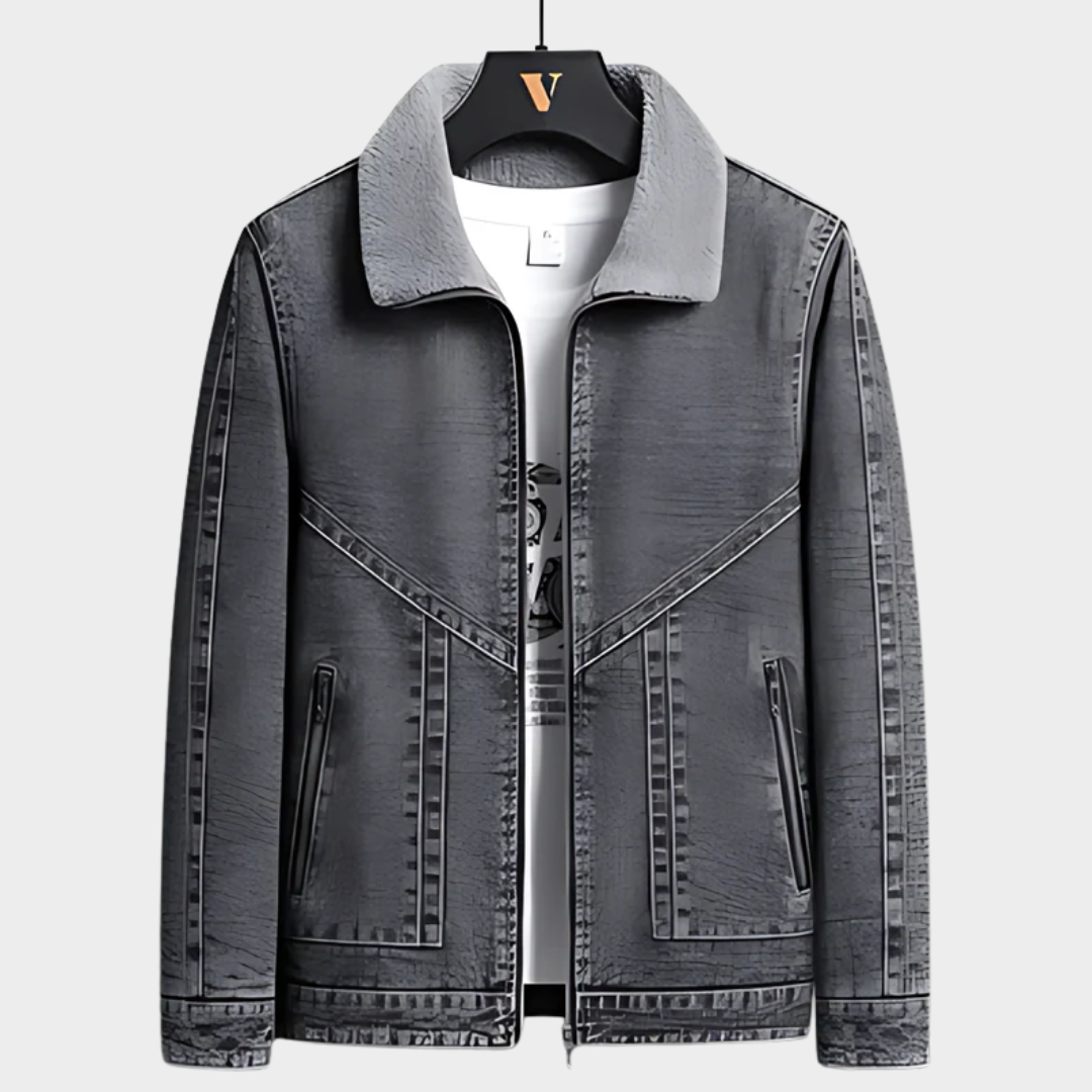 Men’s Denim Jacket – Fur Collar – Warm & Stylish – Solid Color – Casual Outerwear – Multiple Colours