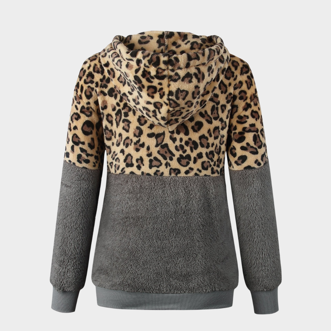 Women's Hooded Teddy Sweatshirt – Fleece – Long Sleeve – Warm & Soft – Multiple Colours