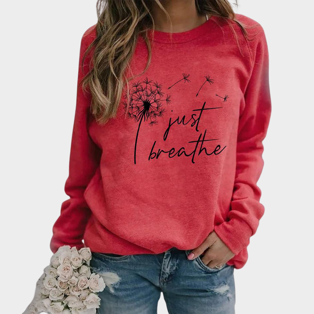 Women's 3D Print Sweatshirt - Crew Neck - Long Sleeve - Casual Fit - Multiple Colours