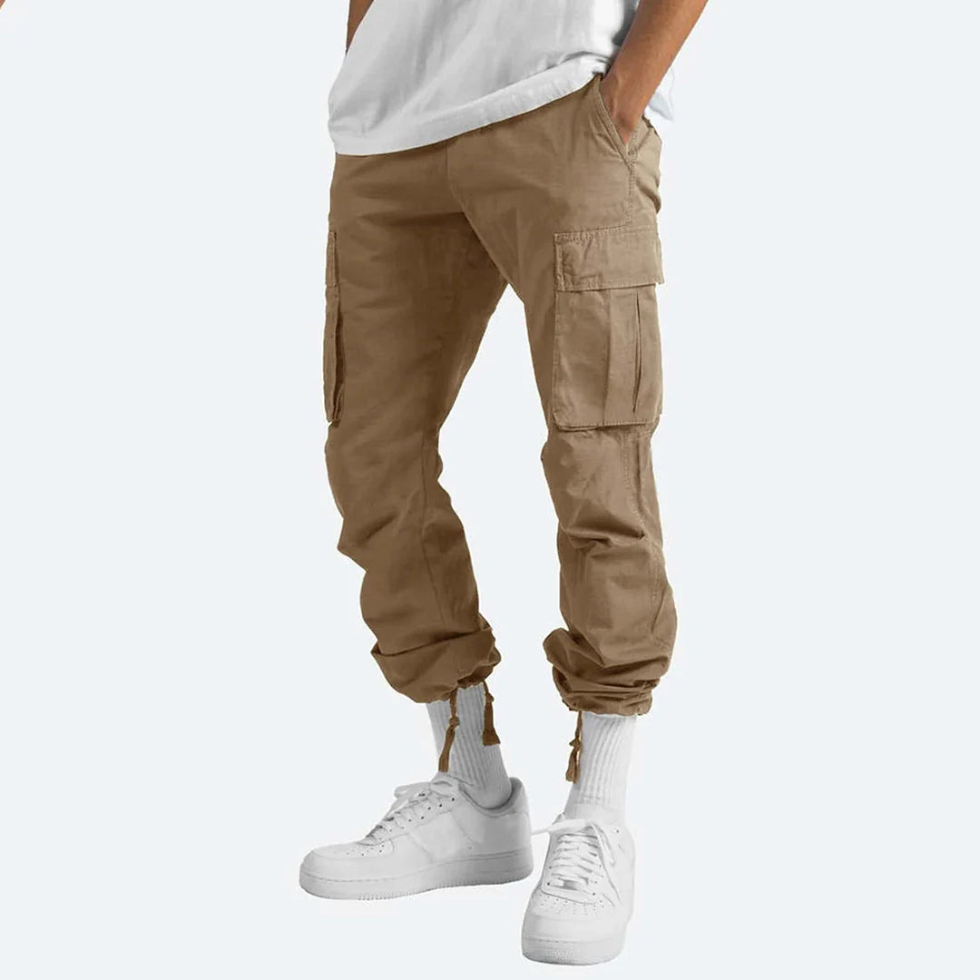 Men's Cargo Trousers – Loose Fit – Multi-Pocket – Outdoor & Fitness – Multiple Colours