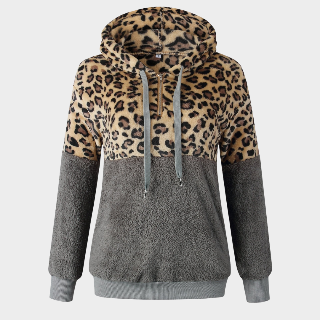 Women's Hooded Teddy Sweatshirt – Fleece – Long Sleeve – Warm & Soft – Multiple Colours