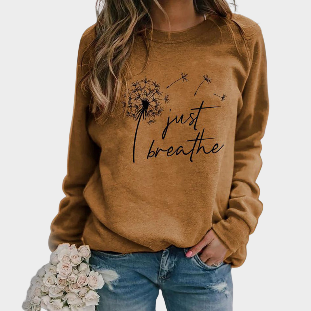 Women's 3D Print Sweatshirt - Crew Neck - Long Sleeve - Casual Fit - Multiple Colours