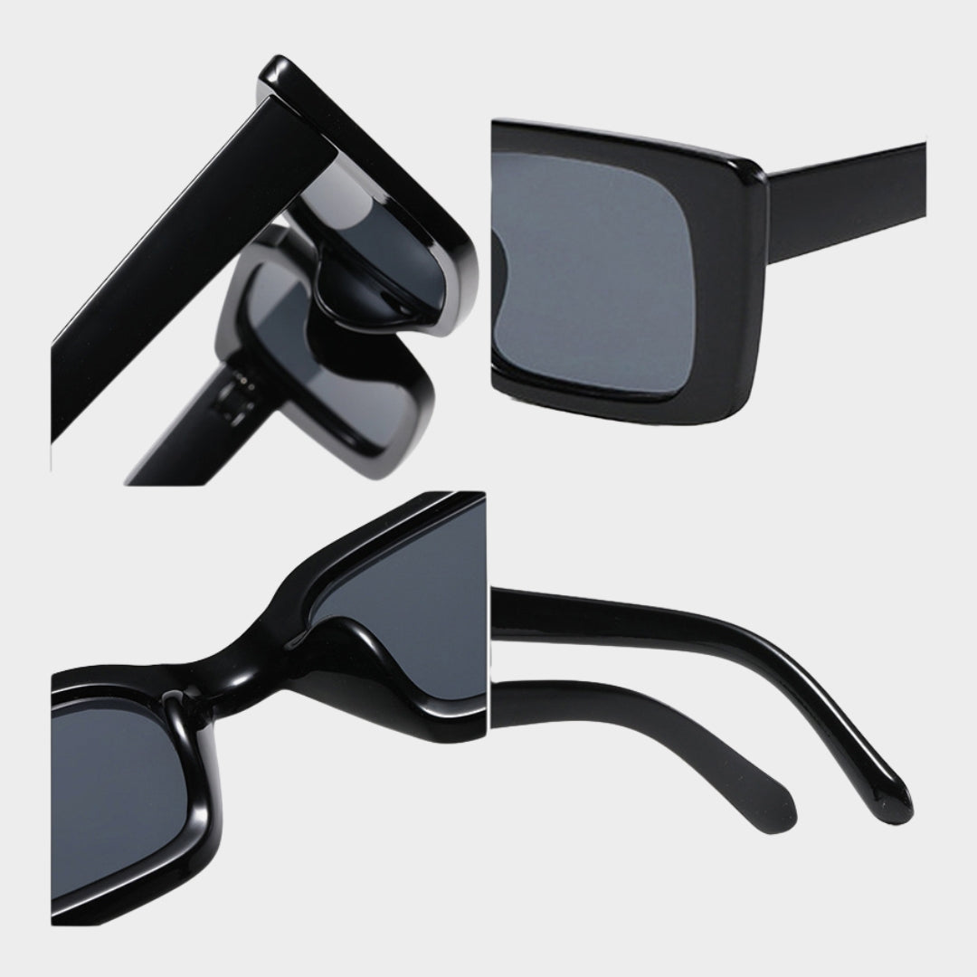 Retro Rectangle Sunglasses – Women UV400 Shades, Multiple Colors, Leopard and Tea Gradient Options