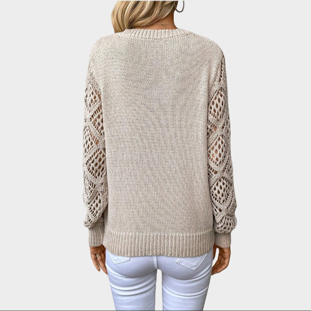 Women’s V-Neck Knitted Sweater - Solid Colors, Casual Fit, Autumn Fashion, Multiple Colors