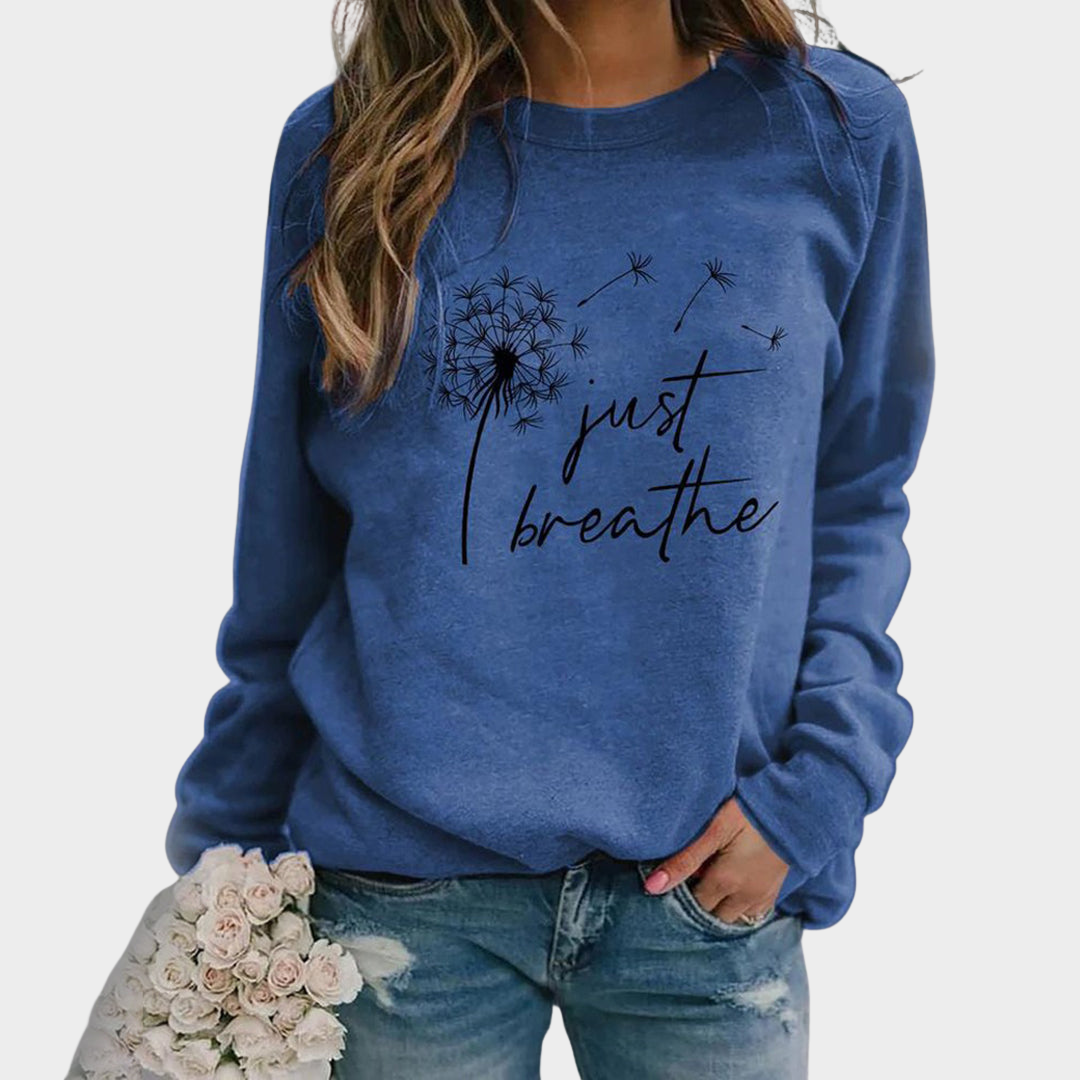 Women's 3D Print Sweatshirt - Crew Neck - Long Sleeve - Casual Fit - Multiple Colours