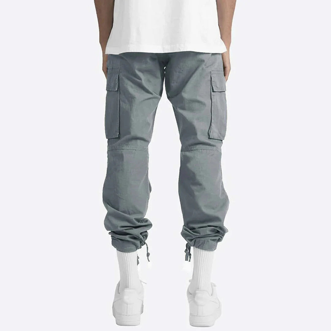 Men's Cargo Trousers – Loose Fit – Multi-Pocket – Outdoor & Fitness – Multiple Colours