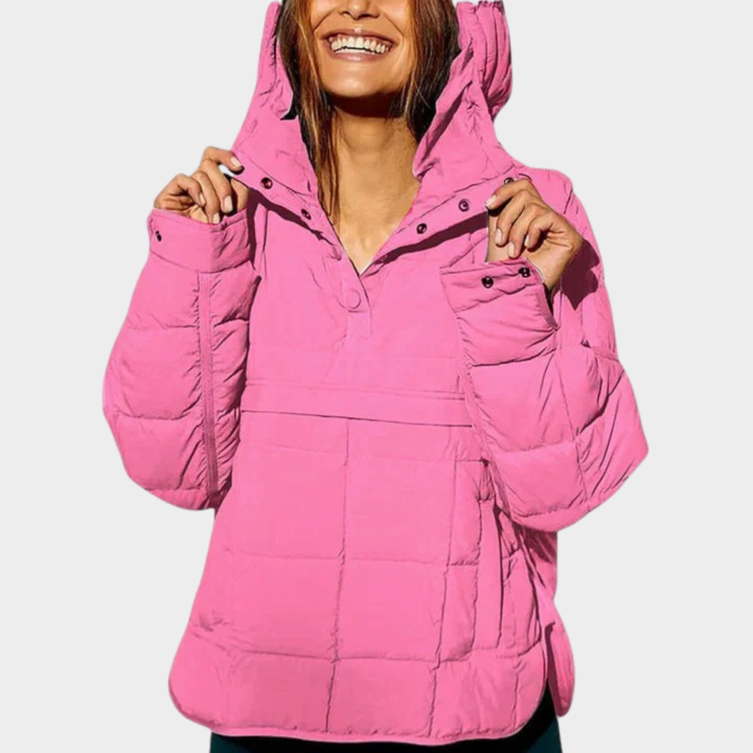 Women’s Hooded Pullover Jacket – Waterproof Oversized Fit with Stylish Design – Multiple Colours