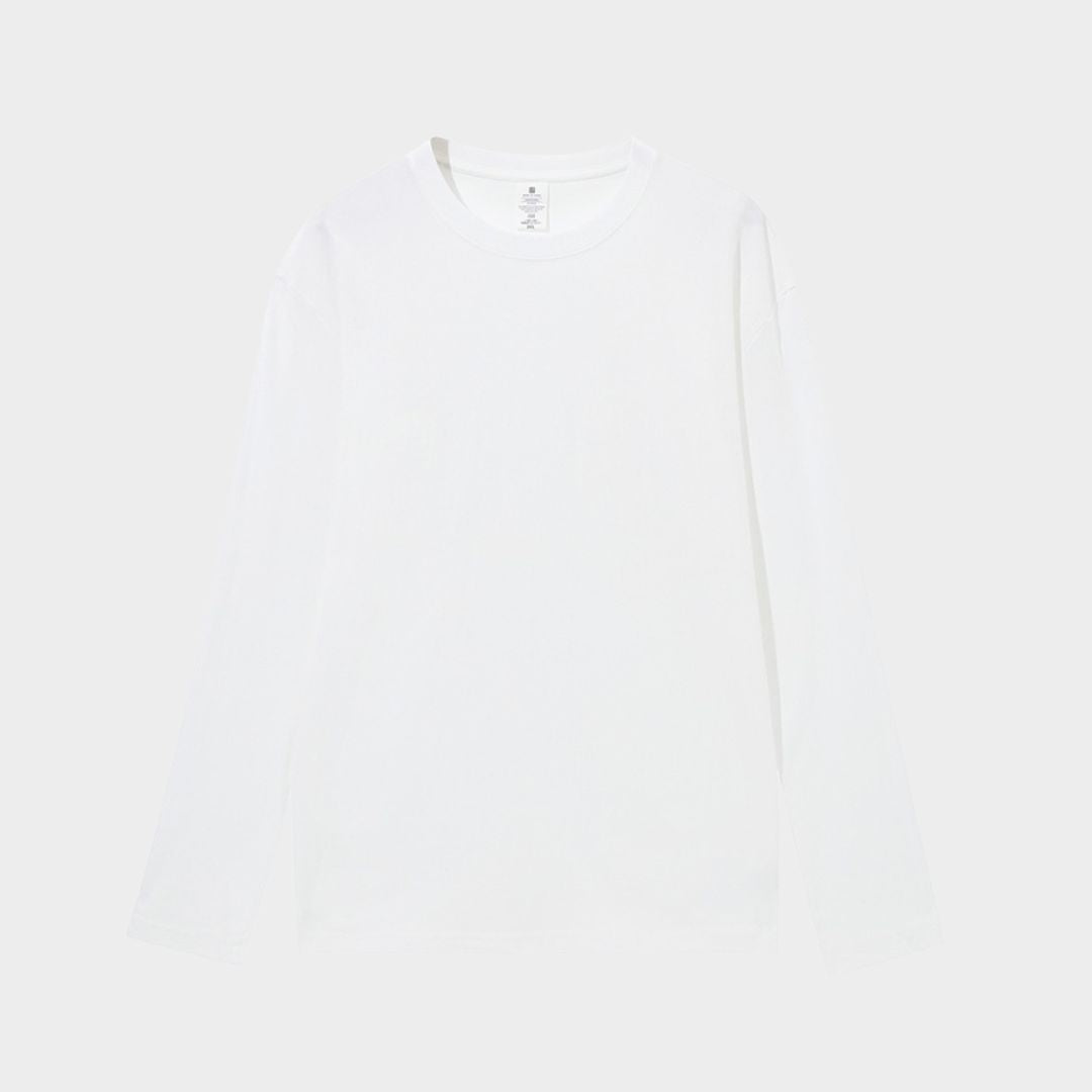 Women’s Cotton Long Sleeve T-Shirt - Casual Solid Basic Top (White, Black, and More)