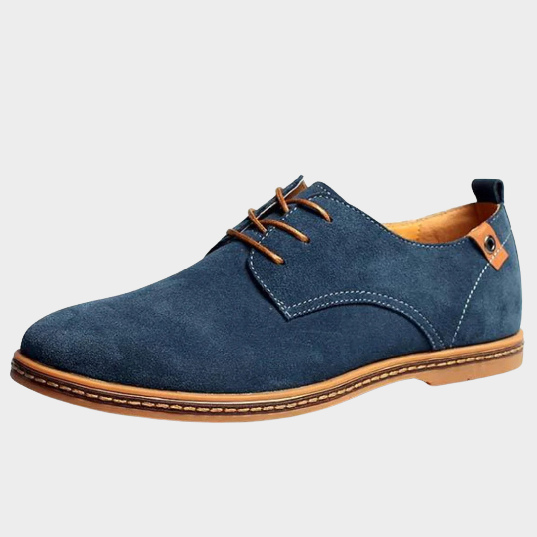 Men’s Classic Suede Shoes – Casual Sneakers – Comfortable Flat Dress Shoes – Soft Sole – Multiple Colours