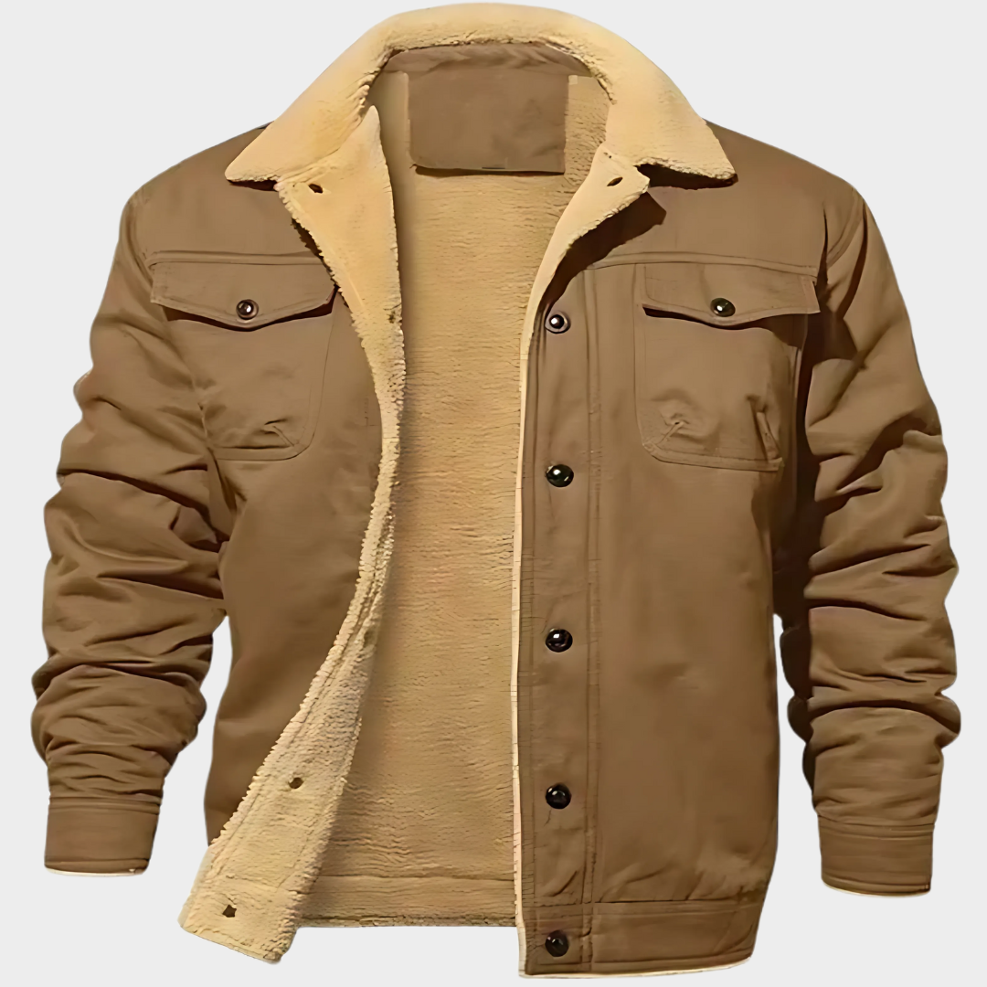 Men’s Jacket – Casual Style – Warm Fleece – Button Closure – Smart & Versatile – Multiple Colours