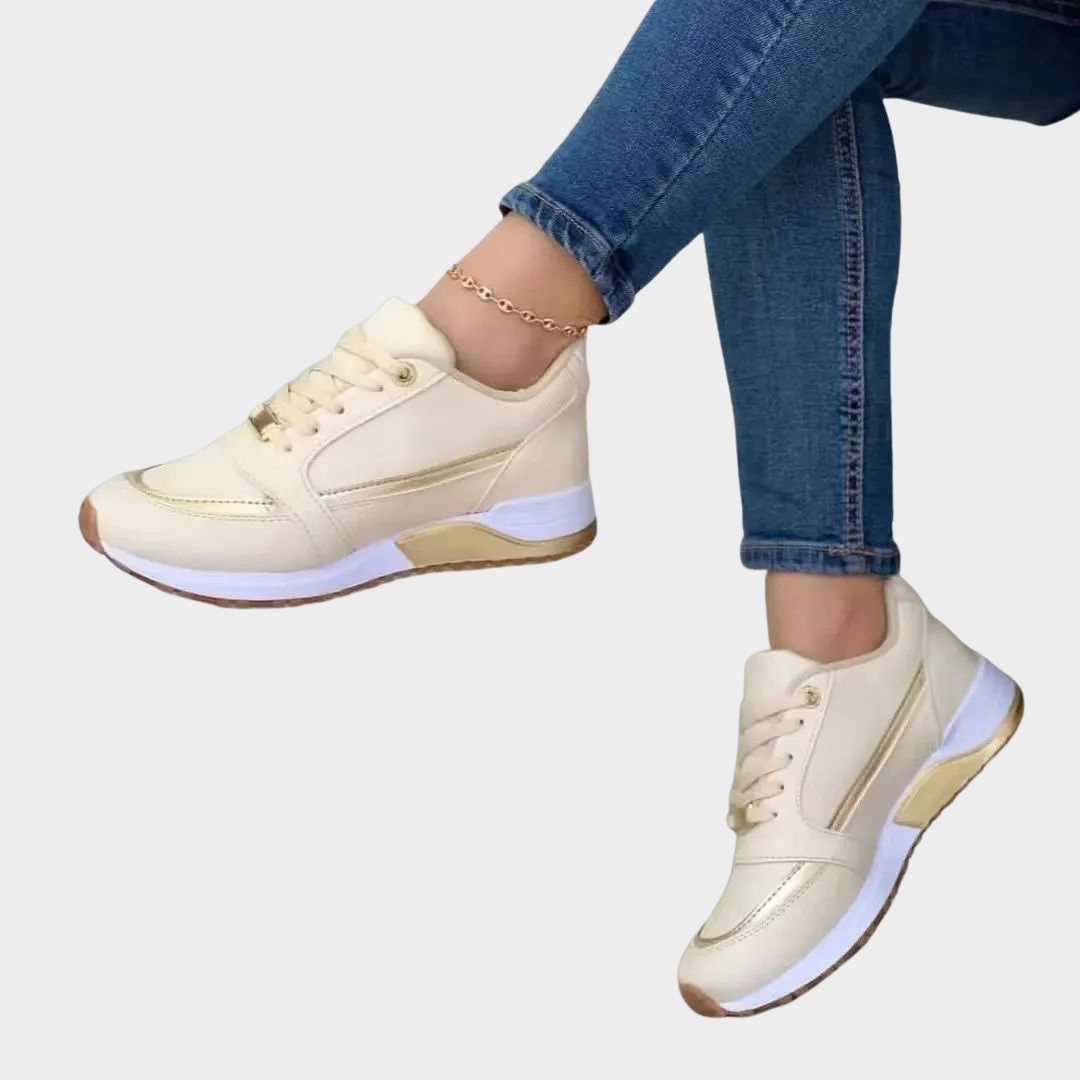 Women's Sneakers – Lace-Up Casual Shoes – Breathable – Flat Running & Walking Footwear – Lightweight – Multiple Colours
