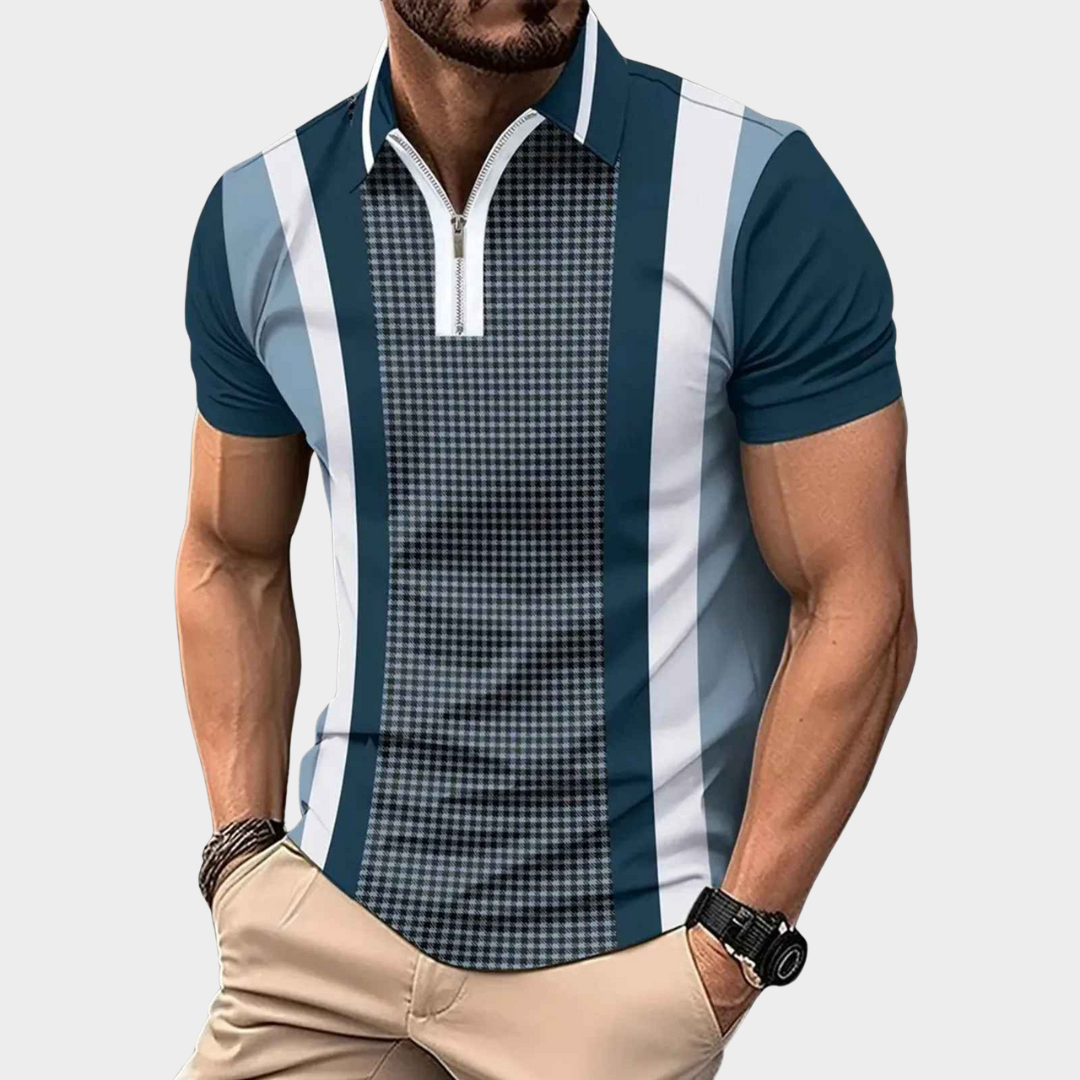 Men's Short Sleeve Shirt – Button Down Lapel Style with Casual Solid Fit – Multiple Colours