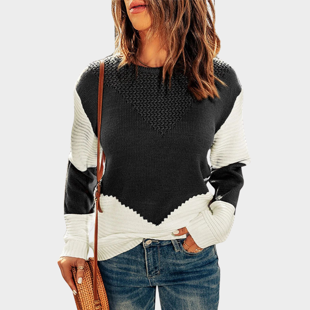 Women's Plush Knit Pullover – Crewneck – Soft & Comfortable – Long Sleeve – Casual Fit – Multiple Colours
