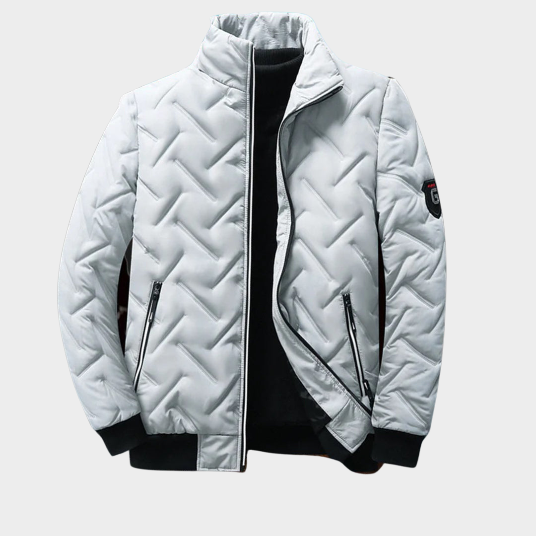 Men's Cotton Padded Jacket - Warm Casual Coat - Zip-Up - Multiple Colours
