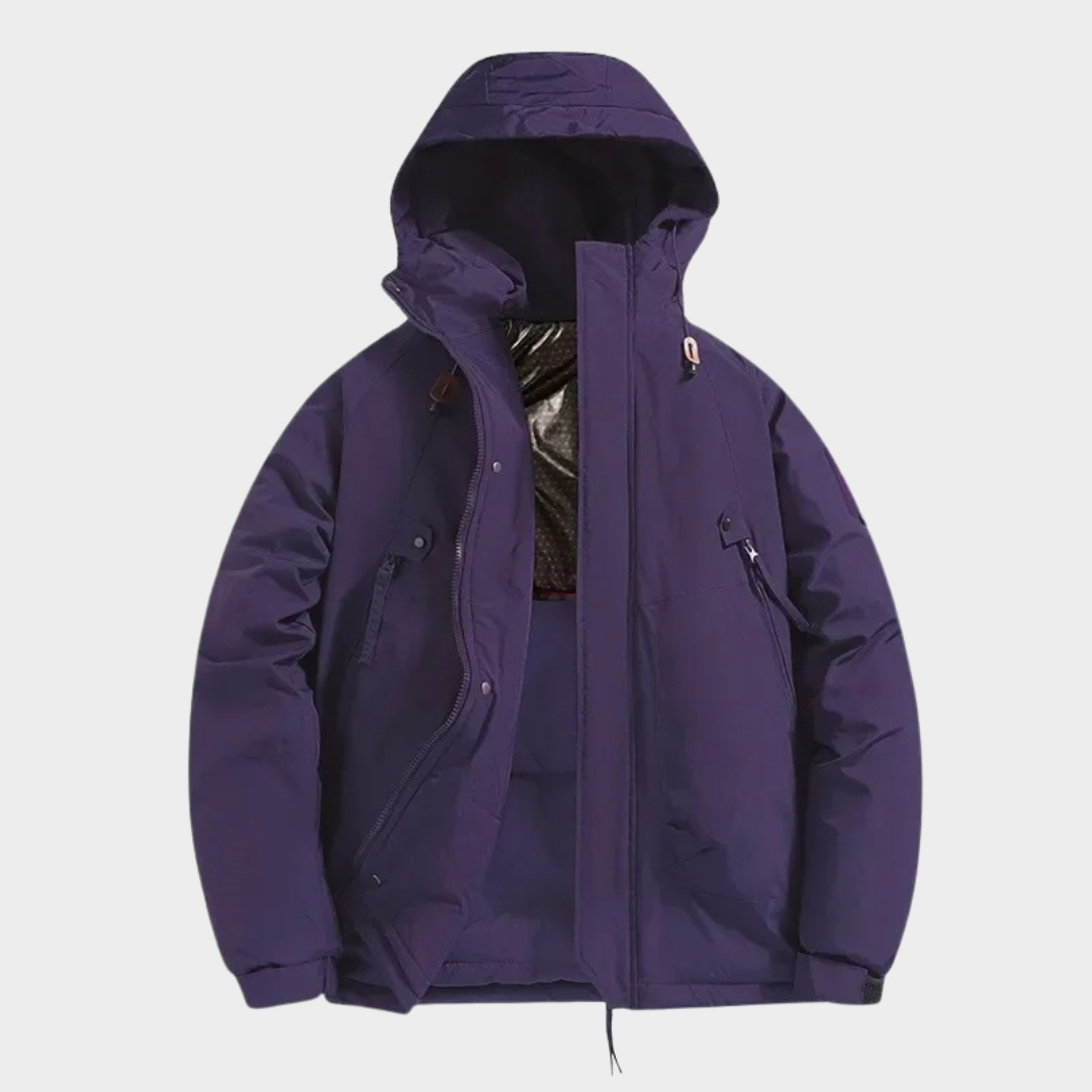 Men’s Hooded Cotton Outdoor Jacket – Windproof Waterproof Sports Mountaineering Coat – Multiple Colours
