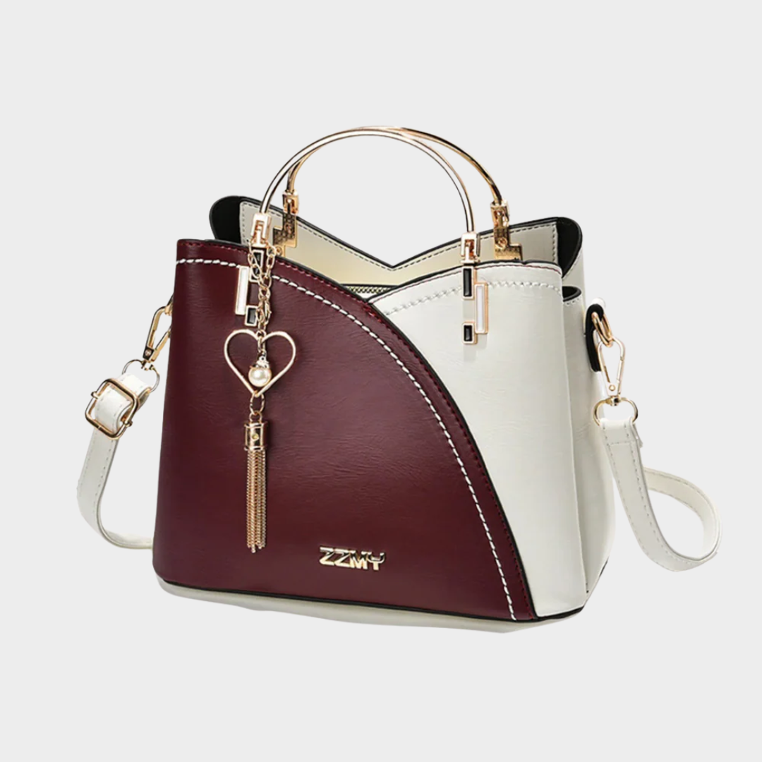 Women's Patchwork Handbag – PU Leather Shoulder and Messenger Bag with Elegant Design for Office or Casual Wear – Multiple Colours