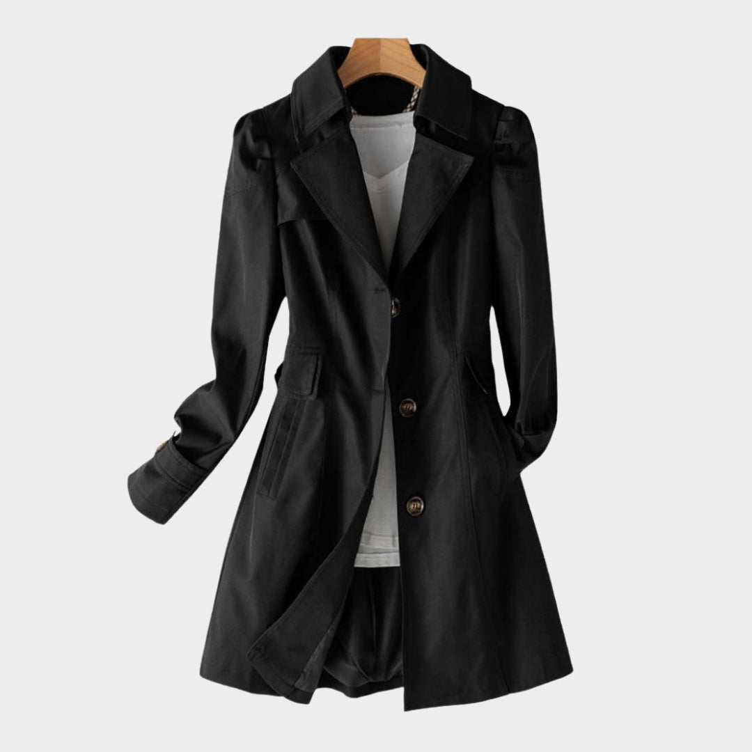Spring Autumn Women’s Trench Coat – Mid-Length, Single-Breasted - Multiple Colours