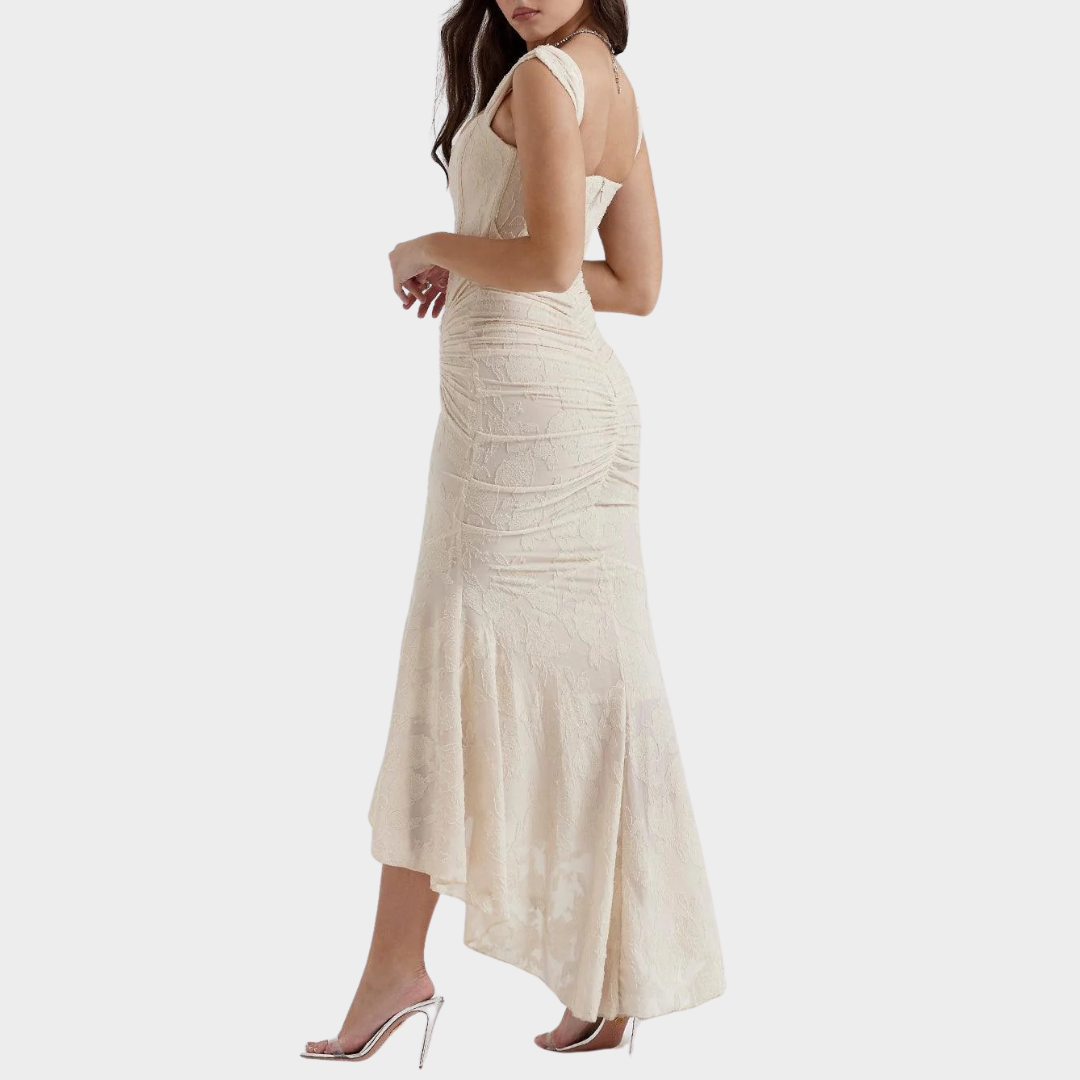 Women’s Slim Fit French Tank Dress – Lace Detail with Tailored Silhouette – Lightweight Sleeveless Design – Multiple Colours