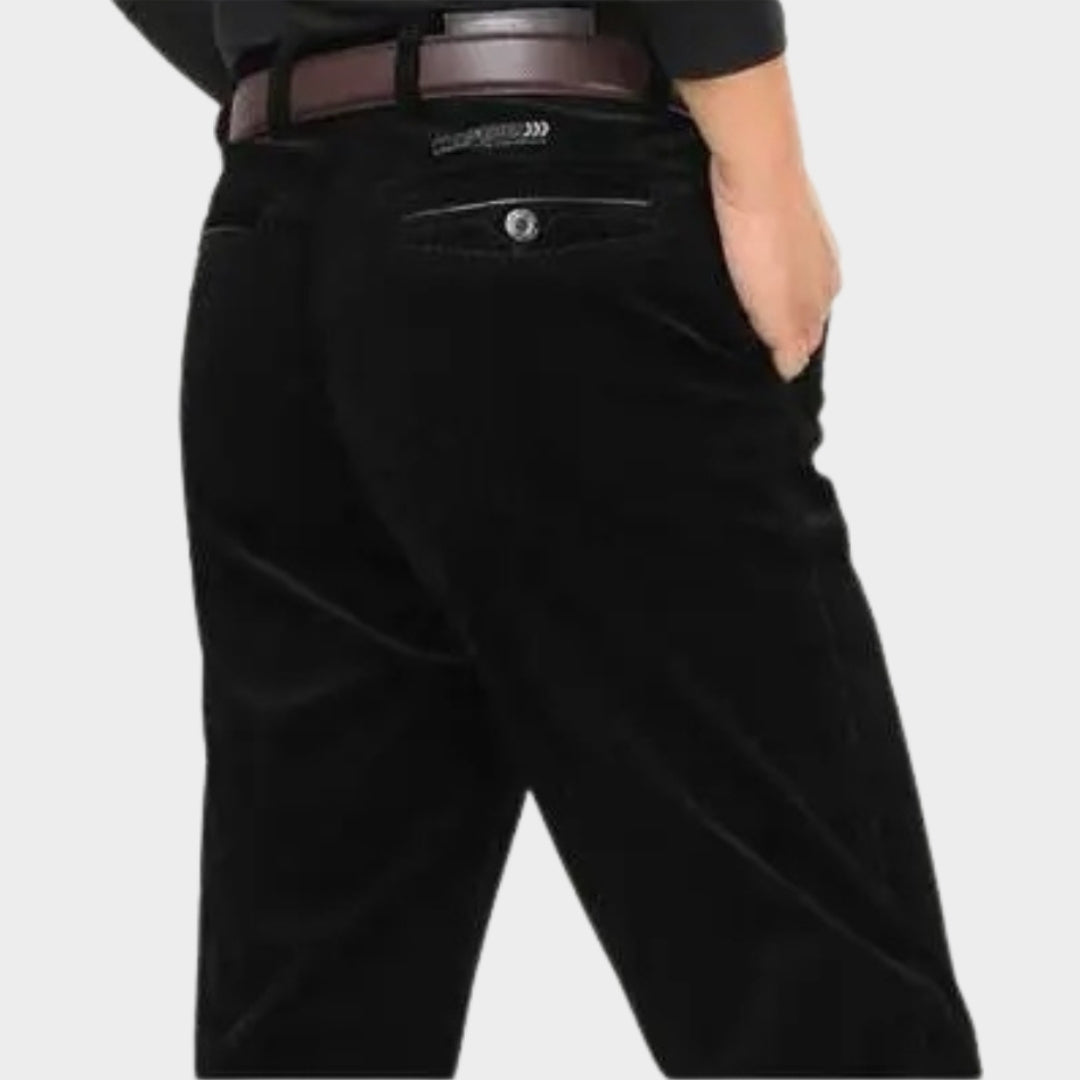 Men’s Loose Corduroy Jogging Pants - Casual Autumn Winter Trousers, Streetwear, Wine Red, Black, Dark Green, and More
