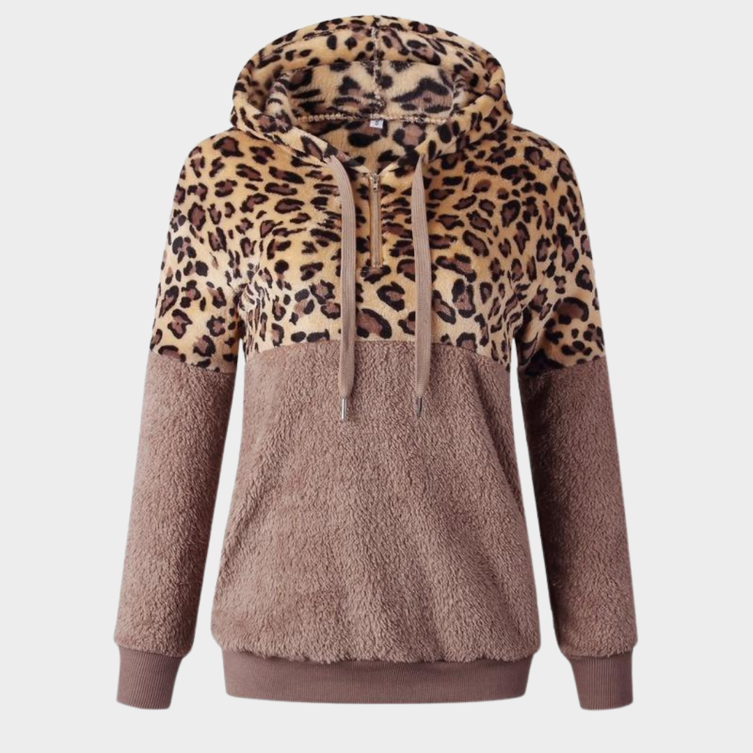 Women's Hooded Teddy Sweatshirt – Fleece – Long Sleeve – Warm & Soft – Multiple Colours