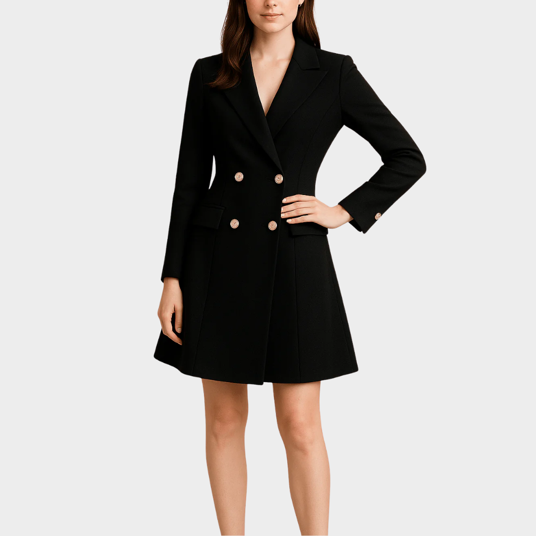 Women Tailored Mid Length Double Breasted Trench Coat – Classic Lapel Collar Breathable Polyester Blend – Multiple Colours