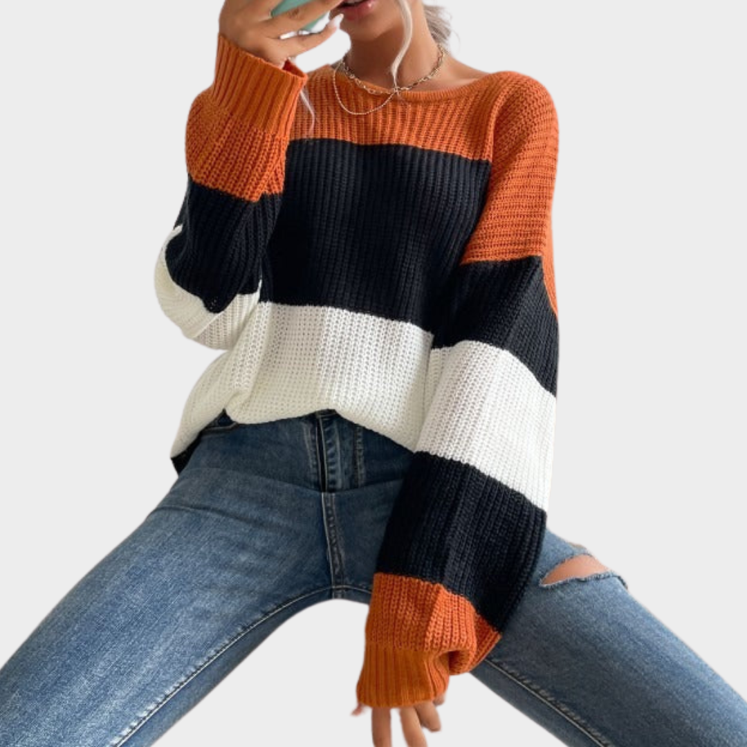 Women's Knit Pullover – Soft & Comfortable – Classic Fit – Stylish & Versatile – Multiple Colours