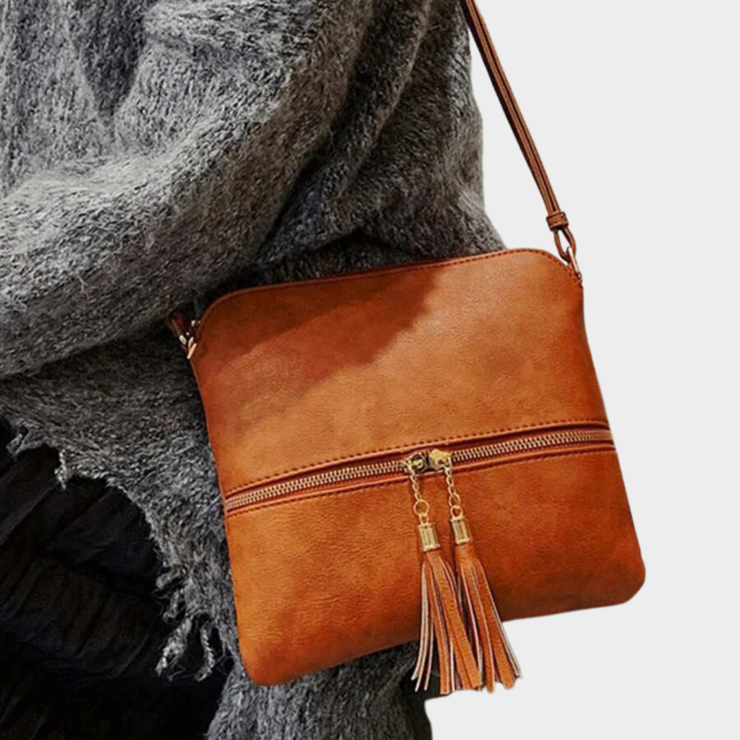 Women’s Retro PU Leather Shoulder Bag – Large Capacity Crossbody Design – Soft Solid Colour Handbag – High-Quality Lightweight Feel – Multiple Colours