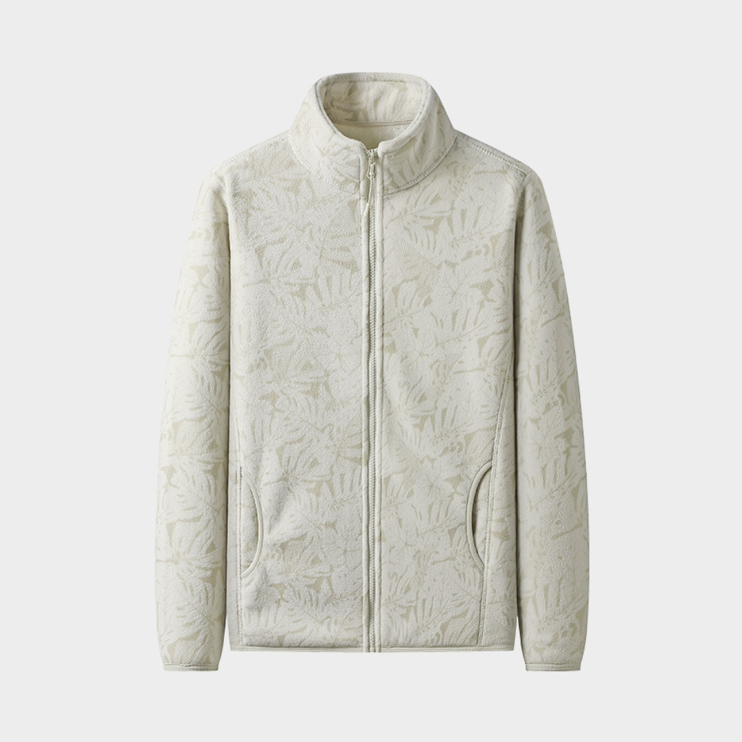 Women's Brushed Fleece Jacket – Print Design, Thick Warm Vest, Sports Coat, Grass Green, Peacock Green, Rose Red, and More
