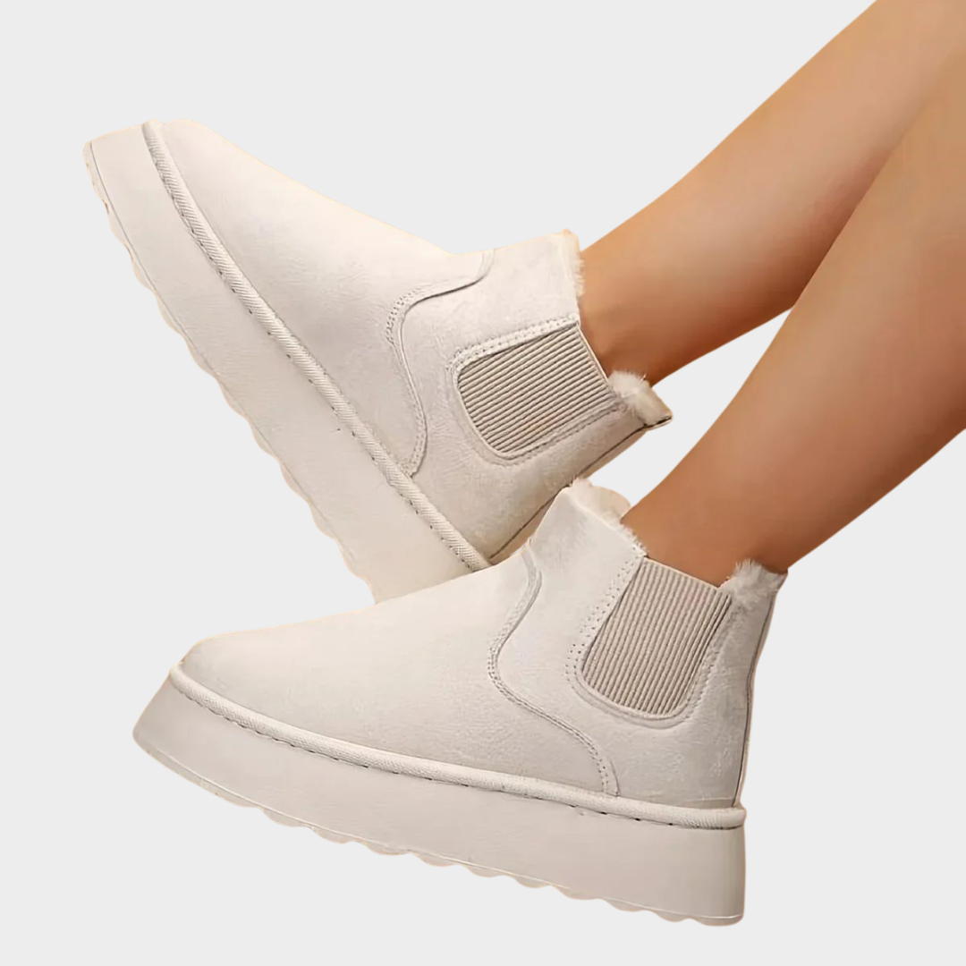 Women's Snow Boots – Warm Fleece Lining – Slip-On – Non-Slip Sole – Comfortable & Stylish – Multiple Colours