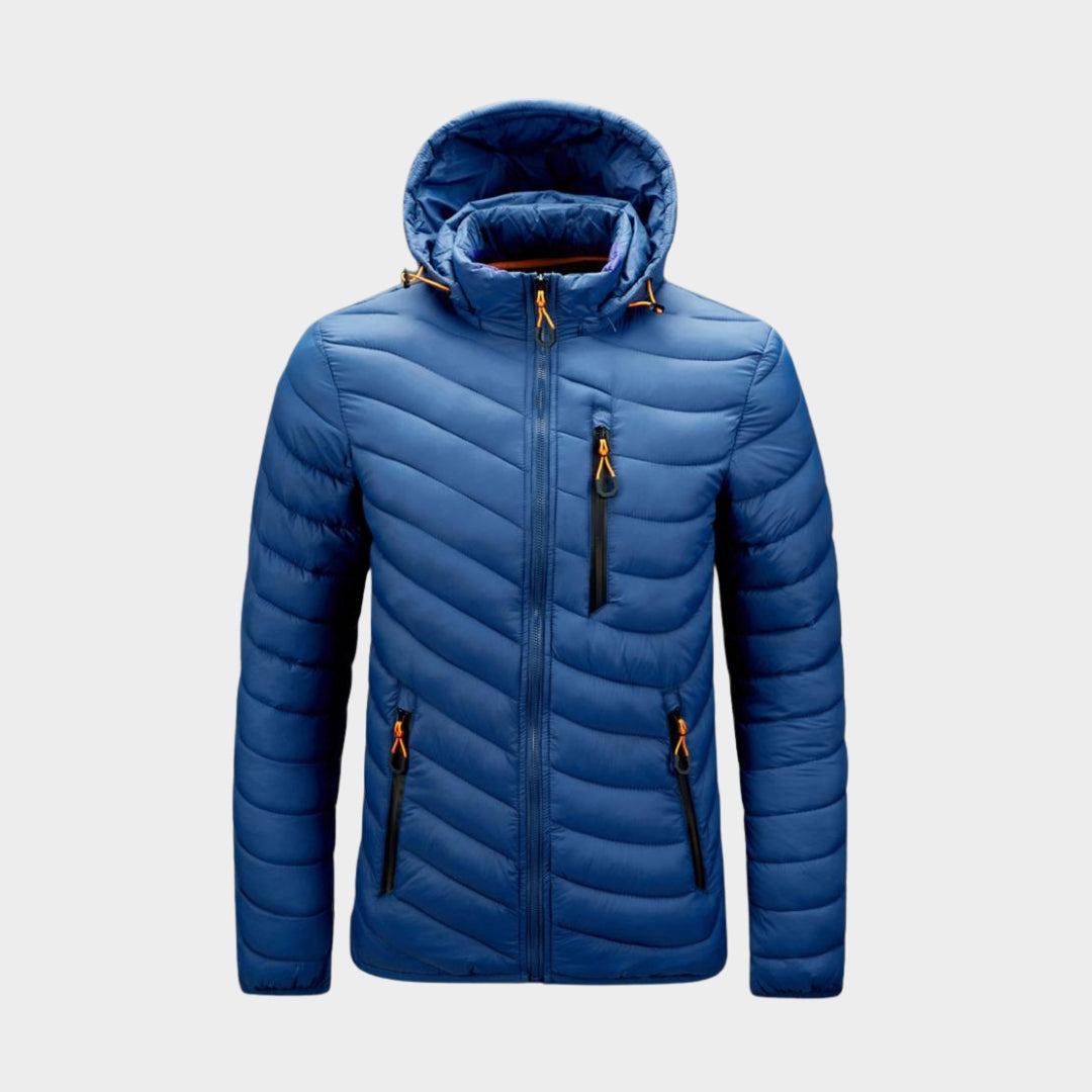 Men's Hooded Waterproof Parka Coat - Warm Casual Autumn Winter Outerwear with Detachable Hat, Army Green, Black, and More