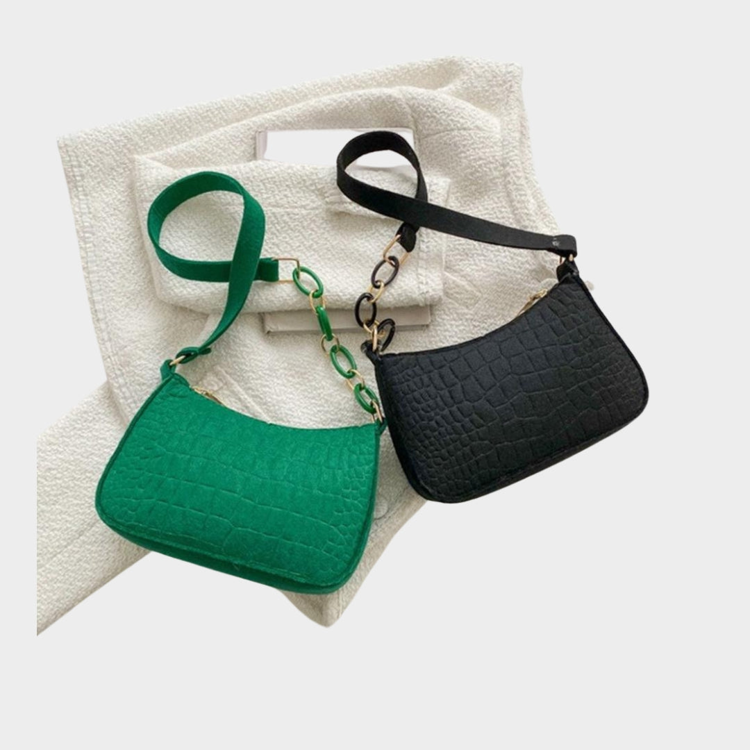 Trendy Women’s Vintage Mini Shoulder Bag – Rose Red, Black, Green, Khaki Casual PU Handbag