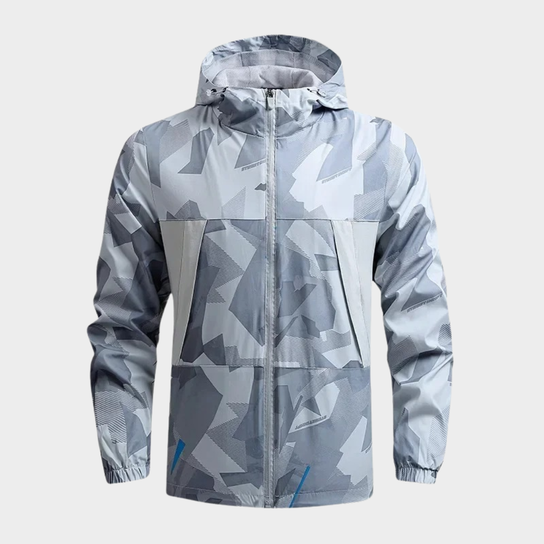 Men’s Waterproof Hooded Outdoor Hiking Jacket – Windbreaker Casual Fitness Coat – Multiple Colours