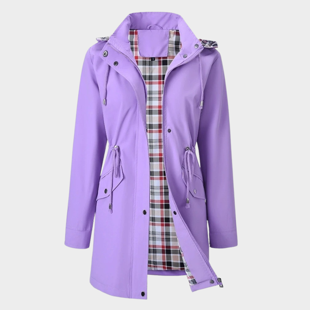 Women’s Hooded Long Trench Coat – Oversized Loose Fit Windbreaker with Rainproof Design – Multiple Colours