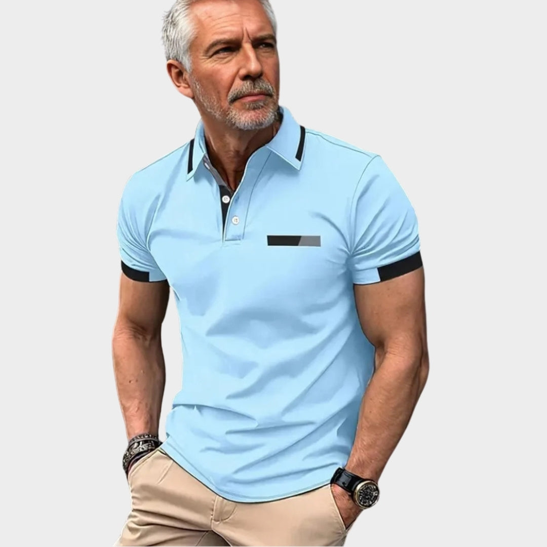 Men's Short Sleeve Polo Shirt - Summer Casual Lapel Sports Polos, Coffee, Green, and More