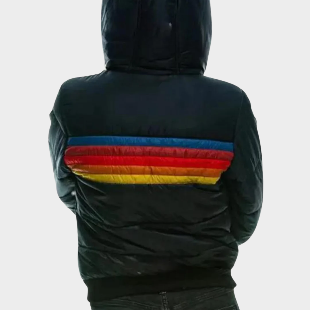 Women Hooded Puffer Jacket – Casual Printed Cotton Coat Waterproof Colour Block Outerwear Regular Fit Polyester Insulation – Multiple Colours