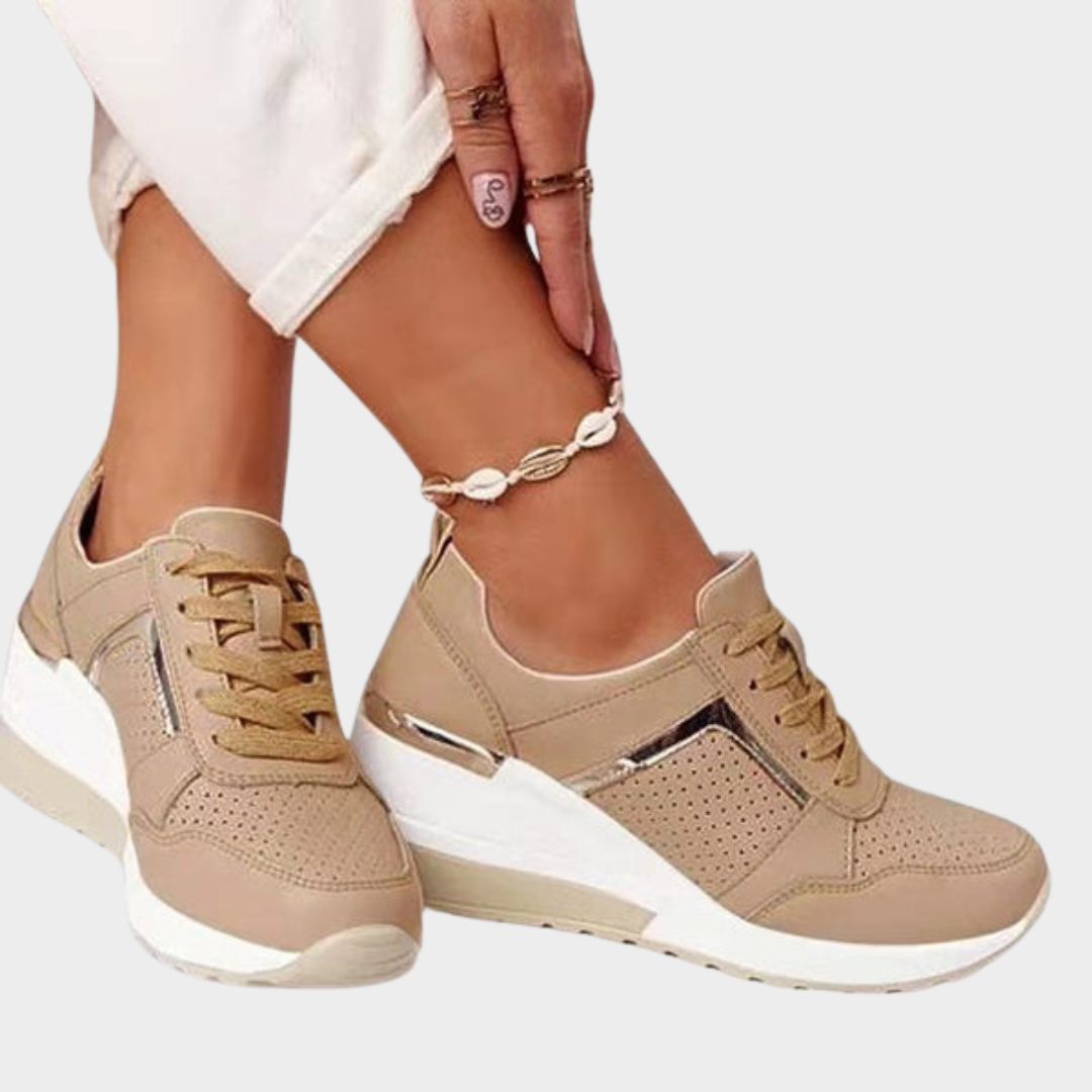 Women's Platform Sneakers – Casual Wear-Resistant Shoes – Lightweight & Comfortable – Multiple Colours