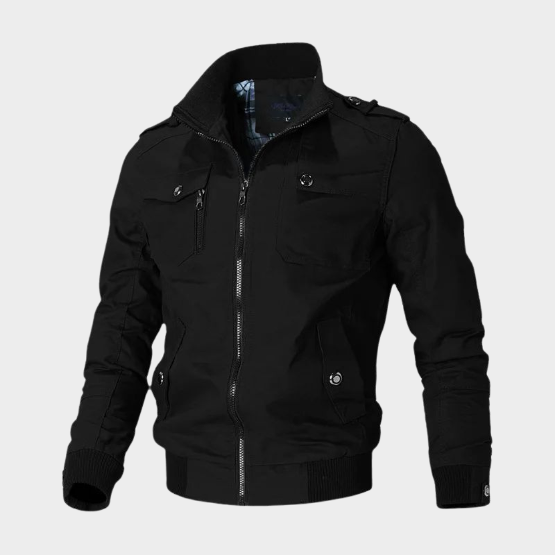 Men’s Bomber Jacket – Slim Fit – Windbreaker Coat – Stand Collar – Lightweight & Stylish – Multiple Colours