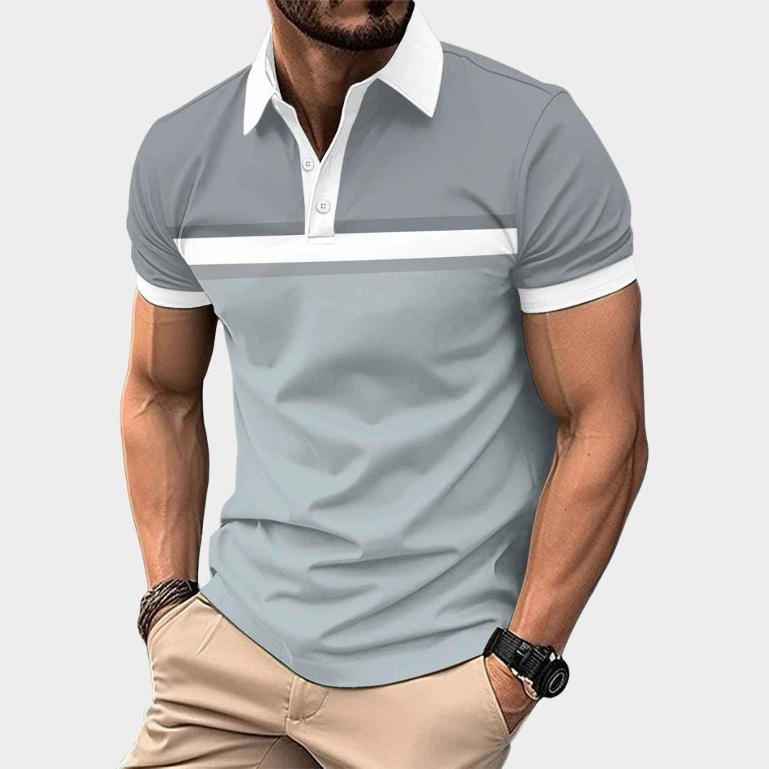 Men's Polo Shirt – Short Sleeve – Breathable Cotton Blend – Business Casual Fit – Multiple Colours