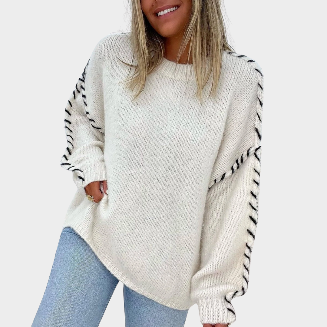 Women Knitted Sweater – Loose Fit O Neck Long Sleeve Pullover with Elegant Comfortable Design for Casual Streetwear and Everyday Warmth – Multiple Colours