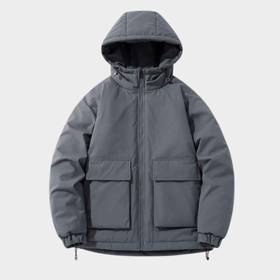 Men’s Hooded Cotton Fishing Jacket – Thermal Outdoor Thicken Coat – Multiple Colours