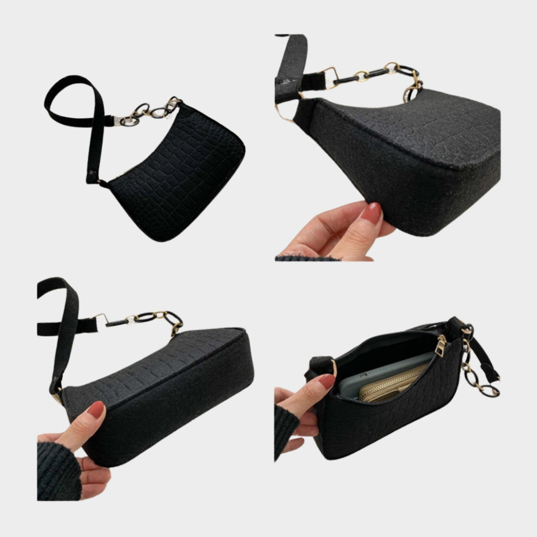 Trendy Women’s Vintage Mini Shoulder Bag – Rose Red, Black, Green, Khaki Casual PU Handbag