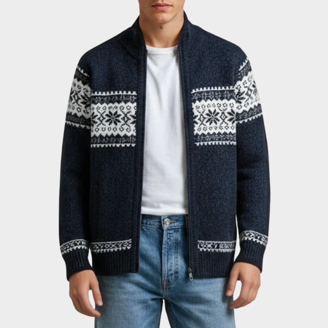 Men Cardigan Sweater – Wool Cotton Knitwear with Comfortable Fit – Classic Button Front Design – Soft Warm Durable Layer – Multiple Colours