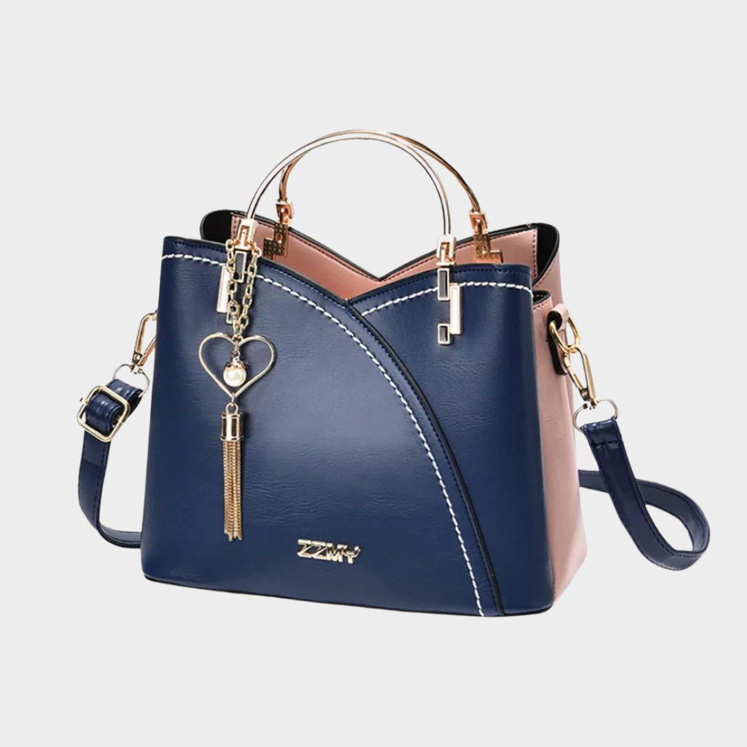 Women's Patchwork Handbag – PU Leather Shoulder and Messenger Bag with Elegant Design for Office or Casual Wear – Multiple Colours