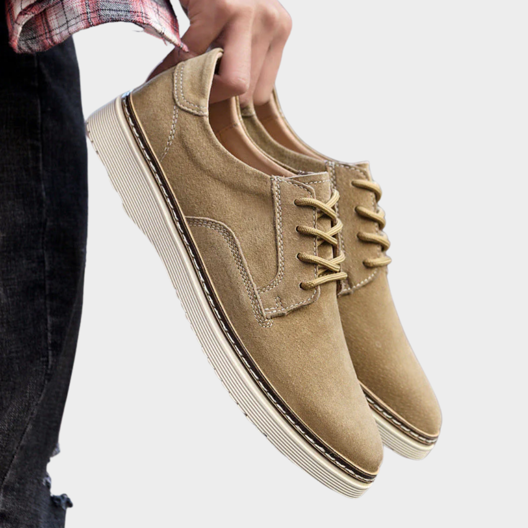 Men’s Leather Casual Shoes – Height Increasing Sneakers – Genuine Leather – Comfortable Fit – Multiple Colours