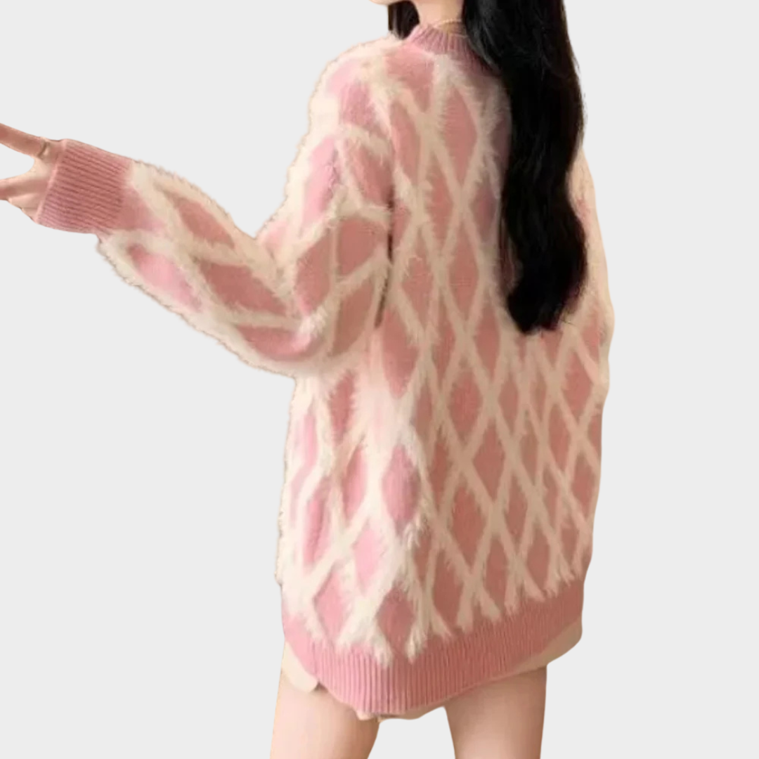 Women’s Knit Sweater – Loose Fit – Long Sleeves – Soft & Warm – Pullover Style – Multiple Colours