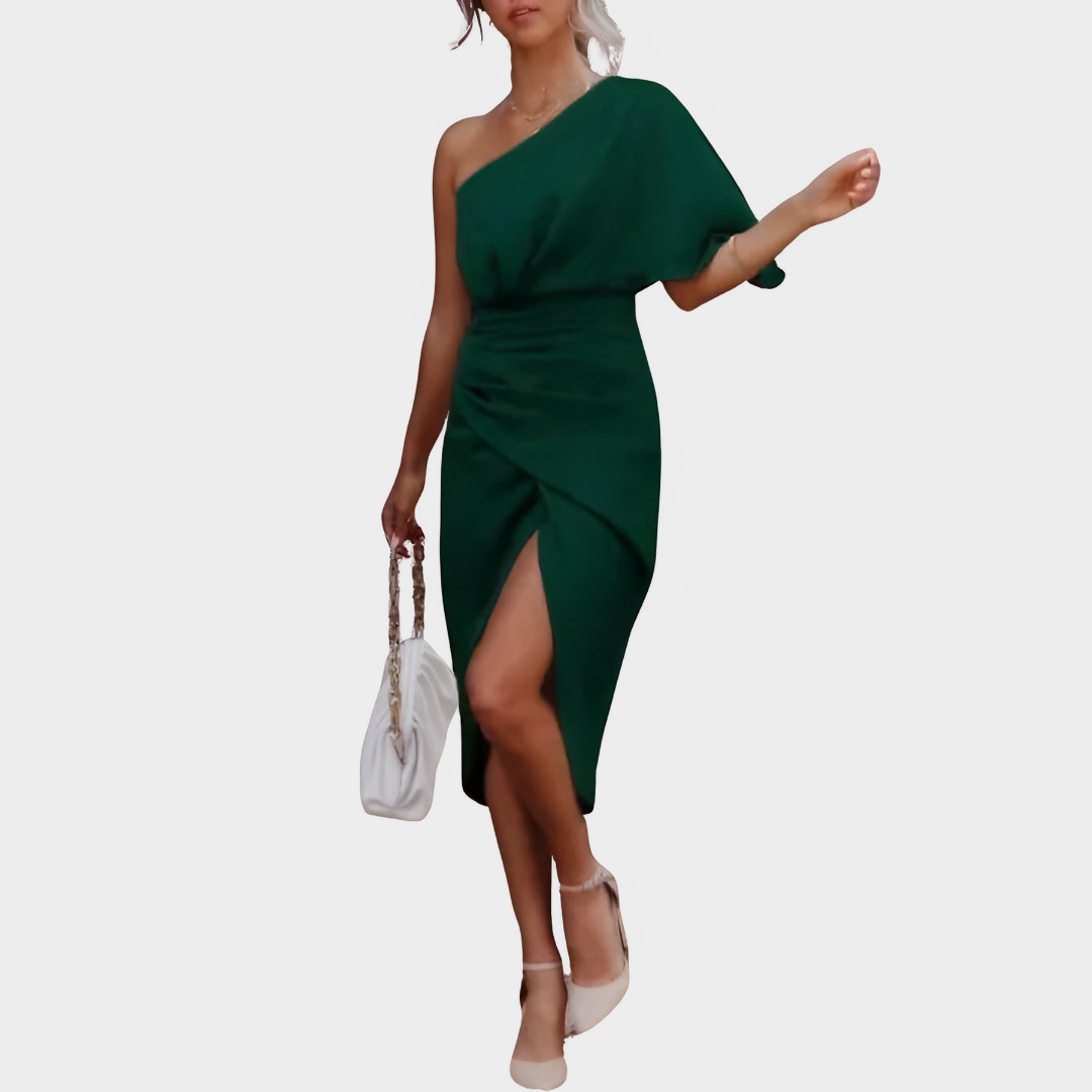 Women's Sleeveless Printed Dress - Front Split Casual Maxi Dress - Solid Color Elegant Fit - Multiple Colours